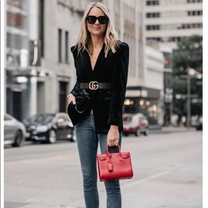 BNWT - Super Chic Authentic Armani Velour Blazer (Sz Med, 8-10) Orig $280+tax